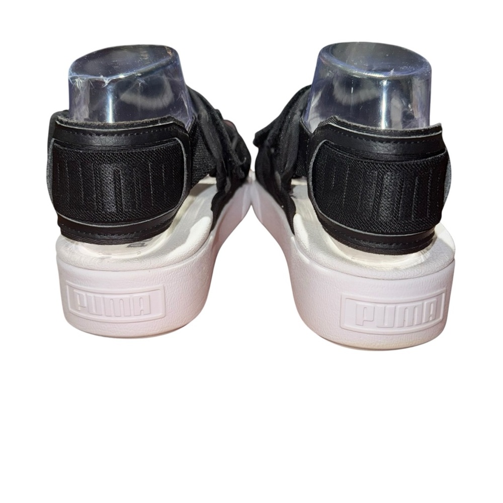 Puma Black Platform Sport Sandals Double Buckle Slides Sz 7.5-8 - Picture 5 of 6